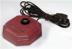 Dark Wooden Fan Lamp Base